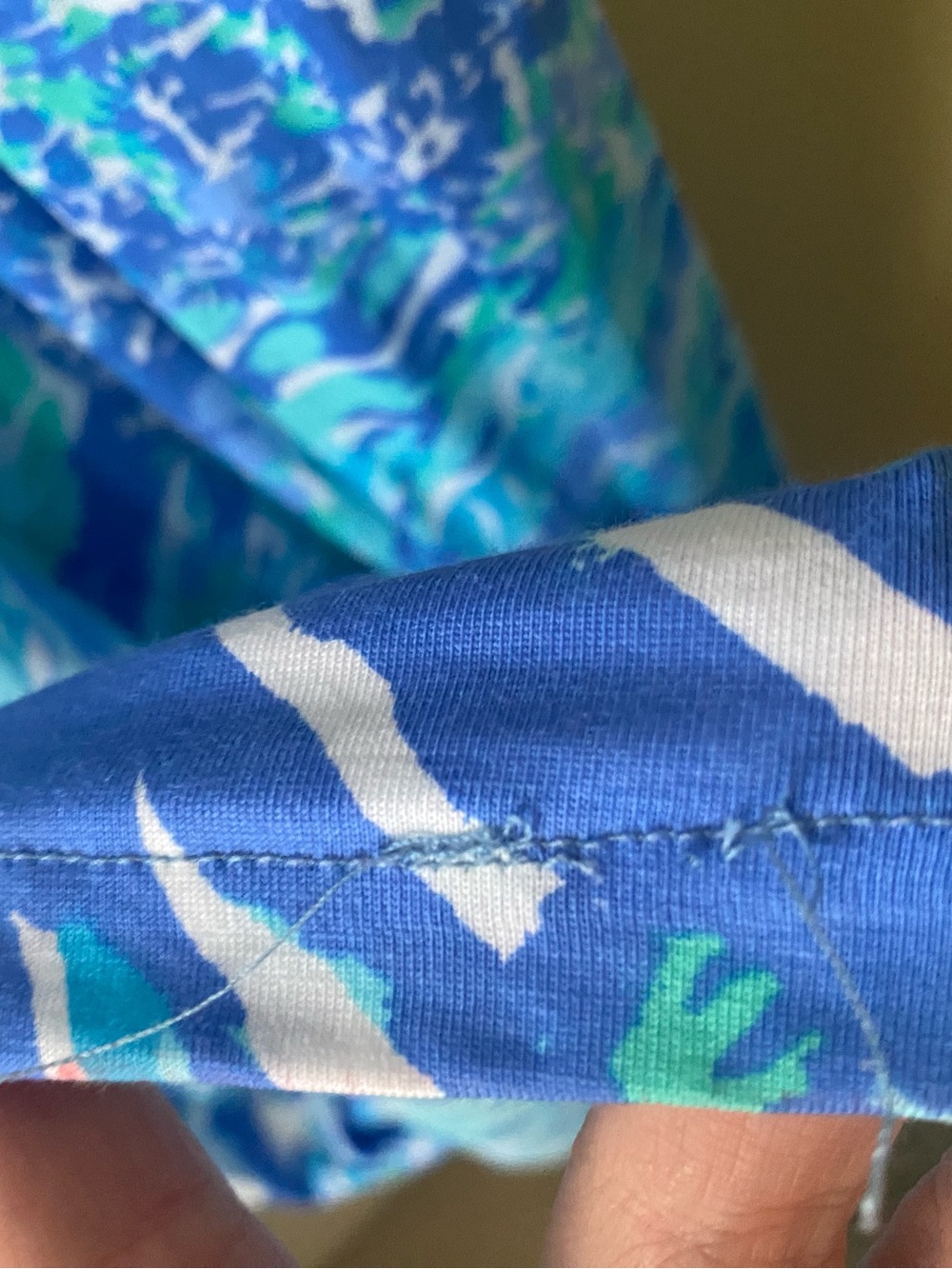 Lilly Pulitzer Turquoise & Blue Print Spaghetti-Strap Maxi Dress - Picture 5 of 5